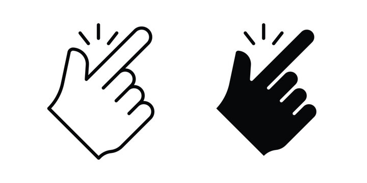 Easy to use icon series in black