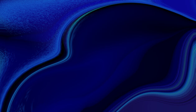 Electric Indigo Curve: Deep indigo abstract curves with smooth glowing contours creating a futuristic liquid velvet atmosphere.
