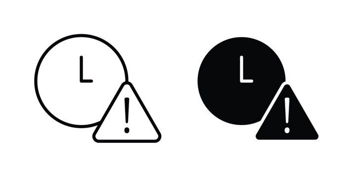 Expiry icon series in black