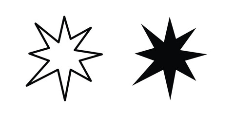 Explosion icon series in black © Pop