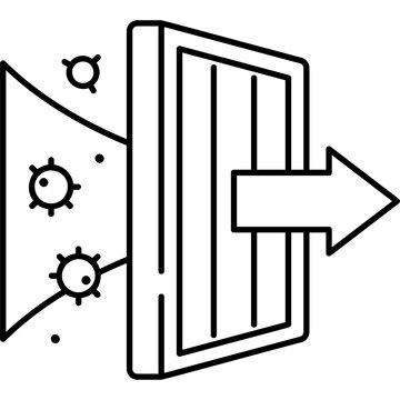 Line Art Hepa Filter Icon