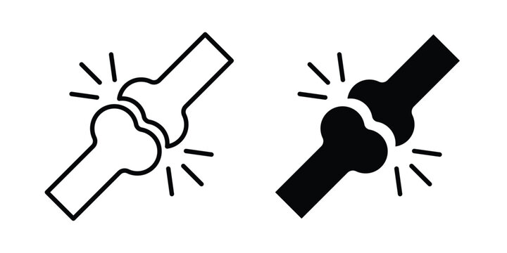 joint pain icon series in black