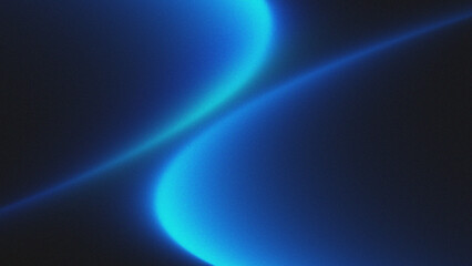 Glowing Blue Abstract Shape, Dark Grainy Black blue Backgound Blue Silk Waves Background with Carbon Fiber Texture – with Soft Light Glow   © Ahmed Afridi