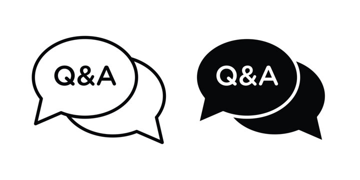 QNA icon series in black