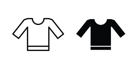 Naklejka premium Sweatshirt icon series in black