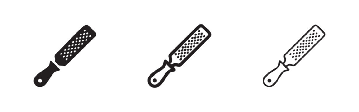 Kitchen Hand Grater and Food Rasper Tool Icons