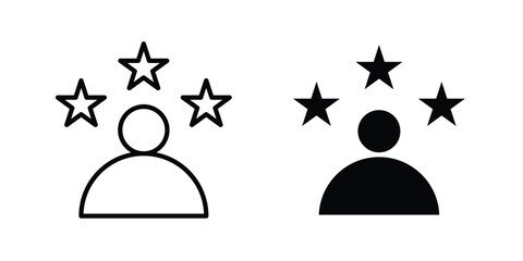 Obraz premium User experience icon series in black