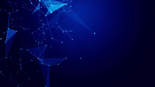 Blue Abstract Plexus Background Seamless Loop Ultra HD 4k