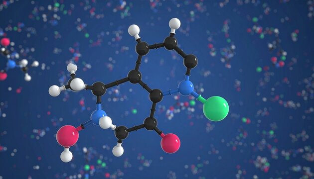 Organic molecule with chlorine atom