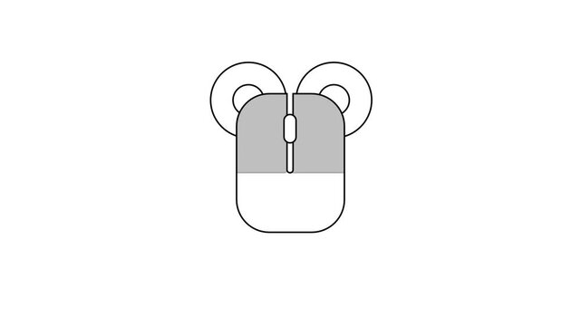 Two fingers simultaneously touching the top of a rounded rectangle icon representing a double finger or two-finger tap gesture