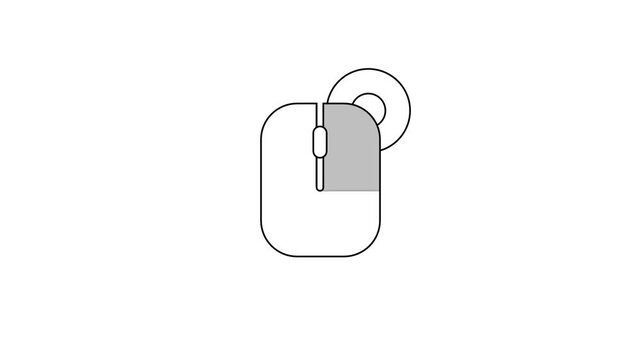 A finger positioned above a rounded rectangle button showing a half-press or partial touch gesture for interface navigation