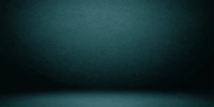 A dark blue grunge background with an aged texture features an empty vintage concrete wall design and a dirty paper pattern for a dark stone backdrop