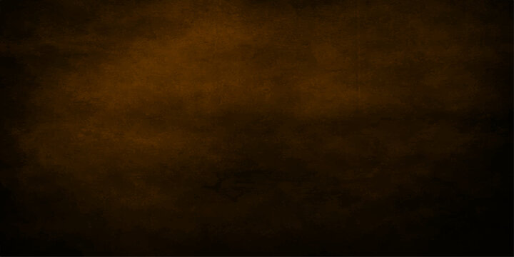 A dark aged parchment texture with a dirty brown grunge effect provides a vintage antique paper design on a rough weathered wall surface backdrop