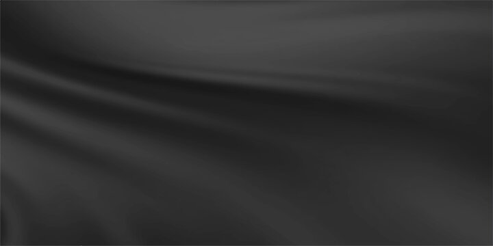 Smooth black satin and silk fabric background featuring a brushed silver metallic texture with a shiny chrome pattern on a gray aluminum plate backdrop