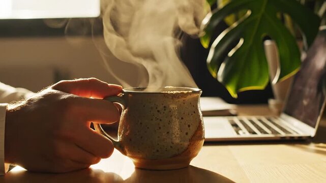 Coffee Mug On Desk Stock Videos  21,586 HD & 4K Footage Clips | Adobe Stock