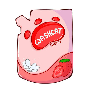 Cute Orange Cat with Bear Hat PNG Illustration