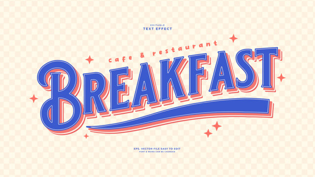 Retro 70s editable text effect resto promotin text style