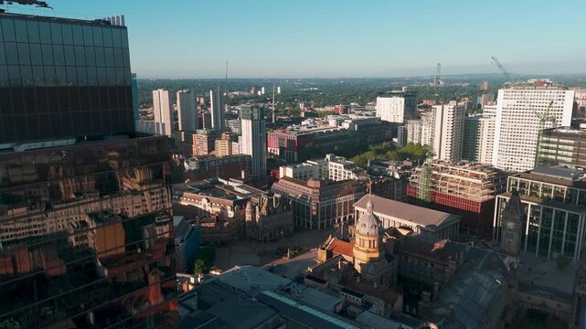 Aerial view of 103 Colmore Row and Mailbox, Birmingham, UK