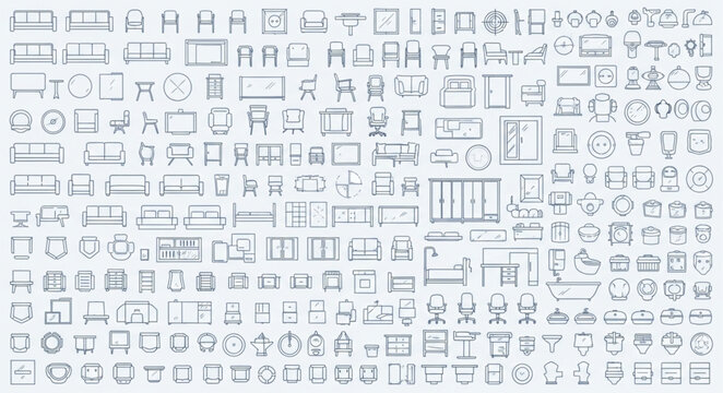 Ancient Hieroglyphic Symbols and Glyphs Collection.