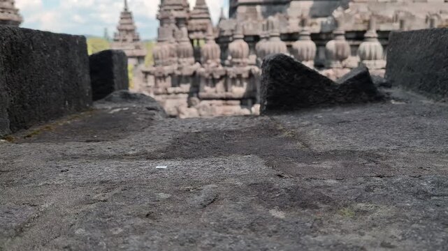 The largest Hindu temple complex in Indonesia, featuring magnificent architecture and historic reliefs. A UNESCO World Heritage Site originating from Prambanan Temple, Yogyakarta, Indonesia.
