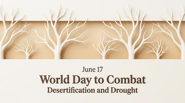 World day to combat desertification and drought june 17 - dry trees