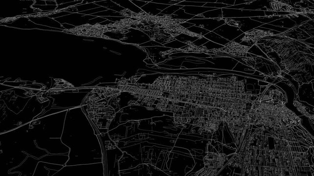 3D looped animation of city - Fussen Germany