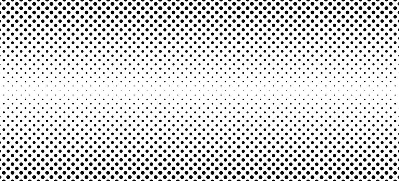 Grunge halftone gradient background. Faded grit noise texture. White and black sand wallpaper. Retro pixelated backdrop. Anime or manga style comic overlay. Vector graphic design textured template