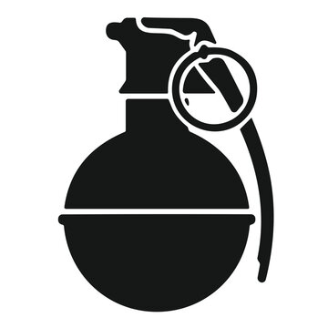 vector illustration of a hand grenade