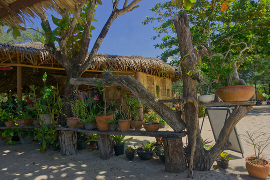Beach restaurant, Sunset Beach, Kho Ko Khao, Phang Nga, Thailand