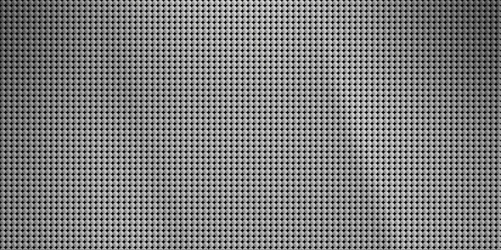 Abstract metallic texture with circular dot pattern