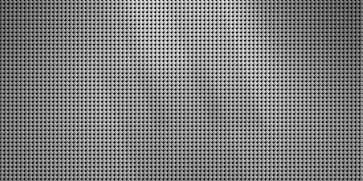Silver metallic texture with a repeating circular pattern