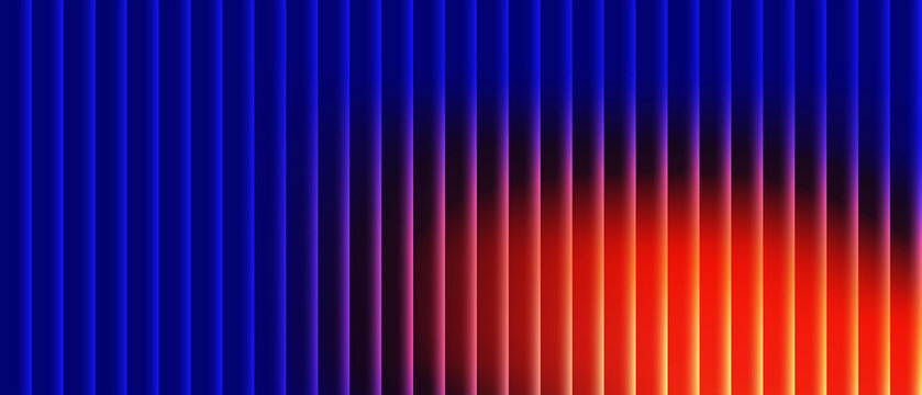 An abstract colorful background featuring red velvet curtain textures and theater stage light patterns with dark blue striped vector lines for a modern wallpaper design