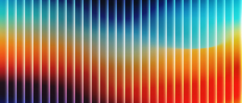 Abstract background with vertical glowing stripes and colorful gradient