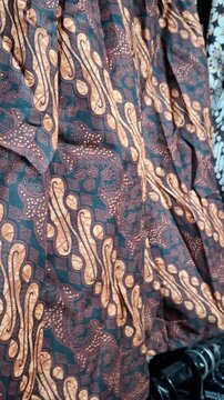 Batik Tulis Jogja or Batik Tulis of Yogyakarta, Indonesia. Batik Tulis motif is directly written manually with a bamboo handle and the original batik inherited from the ancestors Indonesia
