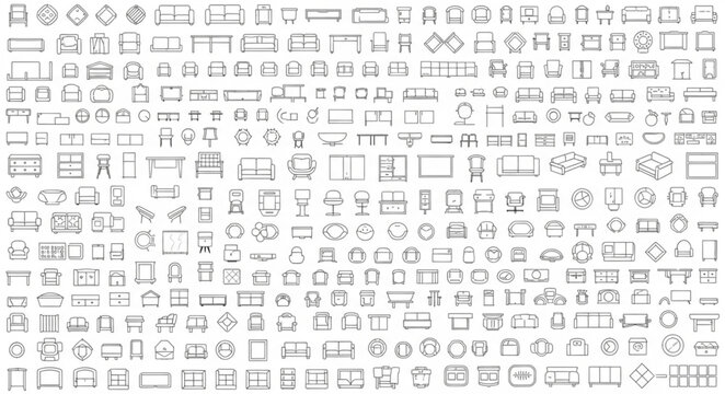 Collection of Ancient Egyptian Hieroglyphs Symbols and Glyphs.