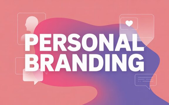 Personal branding text with social media icons speech bubble branding identity marketing business networking communication promotion strategy recognition reputation individual dialogue
