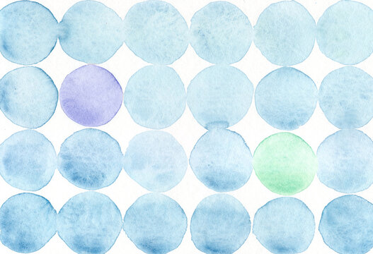 Aquarell abstrakt rund