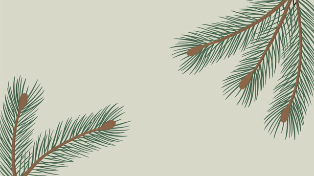 pine needle vector background