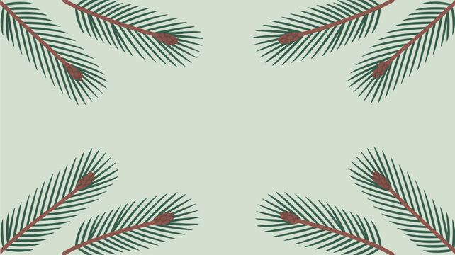 pine needle vector background