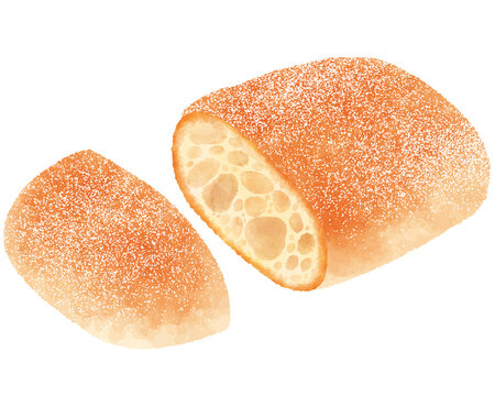 イタリアのパン　ciabatta（チャバッタ）　断面
