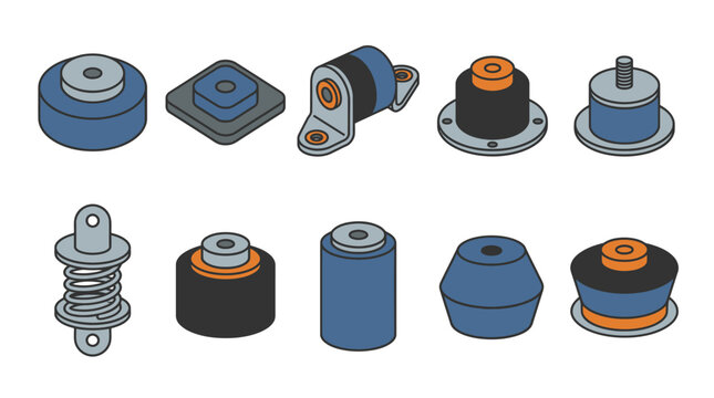 Stepper Motor Vibration Dampers for 3D Printers and CNC Machining Noise Reduction