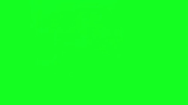 Complex fire swirl animation on green screen chroma key background with realistic orange red flames burning intensely for VFX video editing motion graphics professional 4k stock footage asset ready