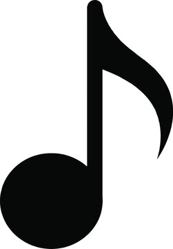 Black musical note icon