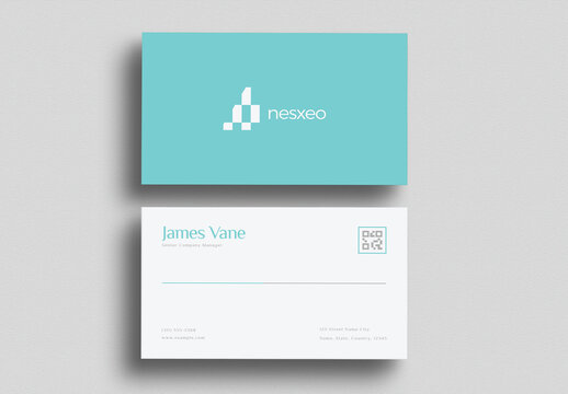 Minimal Corporate Business Card Template Design