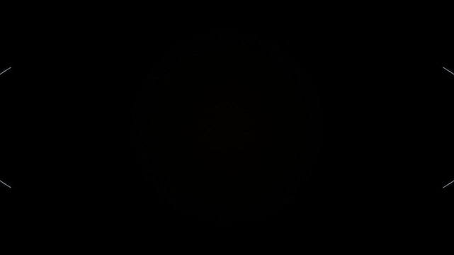 Abstract graphic. Luminous chevron shapes connecting central oval on dark background. Light dots, glowing lines. Data flow, energy transfer, technological concept, connection.
