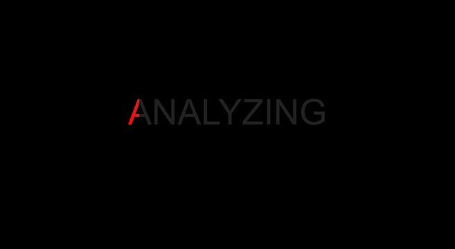 Analyzing ai technology concept: digital data processing motion animation