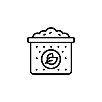 Organic Waste Composting Bin Icon