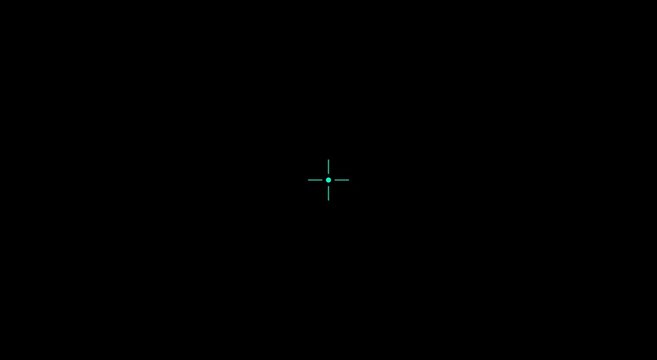 Digital hud crosshair target overlay for gaming and sci-fi ui animation