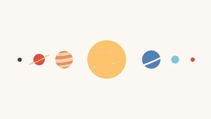 Planets in our solar system. © Abitha