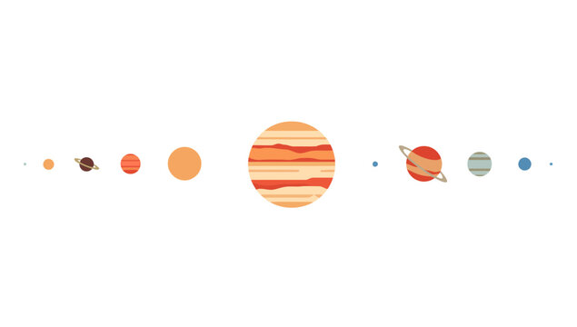 Planets in our solar system.